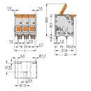 Wago 2616-1103/020-000 Leiterplattenklemme Hebel Grau