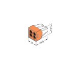 Wago 773-104 Verbindungsdosenklemme Farblos