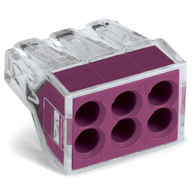 Wago 773-106 Verbindungsdosenklemme Farblos