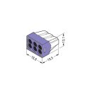 Wago 773-106 Verbindungsdosenklemme Farblos