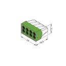 Wago 773-118 Verbindungsdosenklemme Farblos