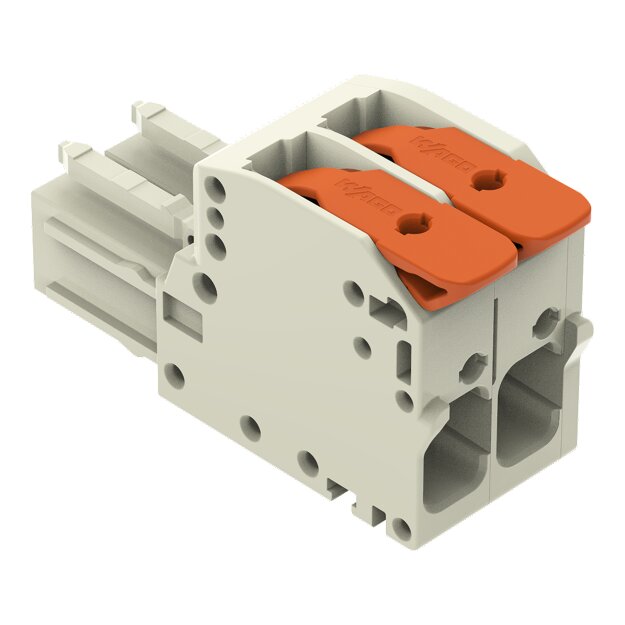 Wago 831-1102 1-Leiter-Federleiste Hebel Grau
