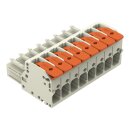 Wago 831-1108 1-Leiter-Federleiste Hebel Grau