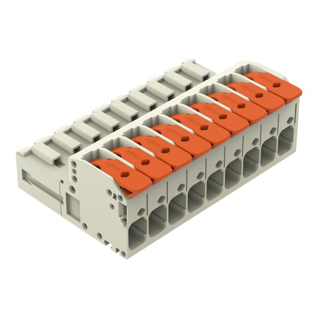 Wago 831-1209 1-Leiter-Stiftleiste Grau