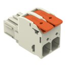 Wago 832-1102 1-Leiter-Federleiste Hebel Grau