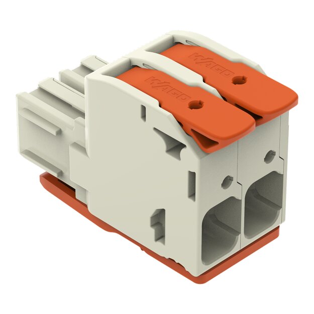 Wago 832-1102/322-000 1-Leiter-Federleiste Hebel Grau