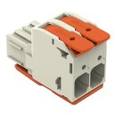 Wago 832-1102/322-000 1-Leiter-Federleiste Hebel Grau