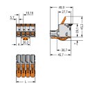 Wago 832-1102/322-000 1-Leiter-Federleiste Hebel Grau