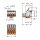 Wago 832-1102/322-000 1-Leiter-Federleiste Hebel Grau
