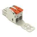 Wago 832-1102/332-000 1-Leiter-Federleiste Hebel Grau