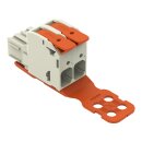 Wago 832-1102/342-000 1-Leiter-Federleiste Hebel Grau