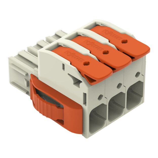 Wago 832-1103/037-000 1-Leiter-Federleiste Hebel Grau