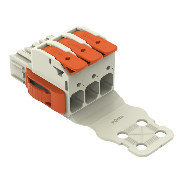 Wago 832-1103/313-000 1-Leiter-Federleiste Hebel Grau