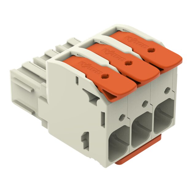 Wago 832-1103/323-000 1-Leiter-Federleiste Hebel Grau