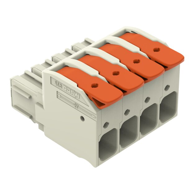 Wago 832-1104 1-Leiter-Federleiste Hebel Grau