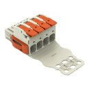 Wago 832-1104/314-000 1-Leiter-Federleiste Hebel Grau