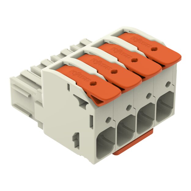 Wago 832-1104/322-000 1-Leiter-Federleiste Hebel Grau