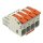 Wago 832-1104/322-000 1-Leiter-Federleiste Hebel Grau