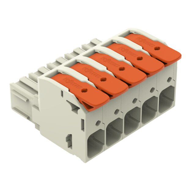 Wago 832-1105 1-Leiter-Federleiste Hebel Grau