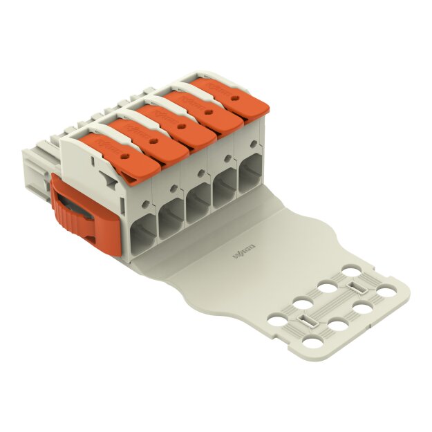 Wago 832-1105/315-000 1-Leiter-Federleiste Hebel Grau