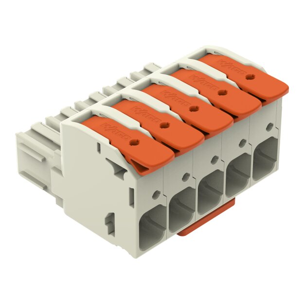 Wago 832-1105/323-000 1-Leiter-Federleiste Hebel Grau