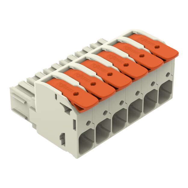 Wago 832-1106 1-Leiter-Federleiste Hebel Grau