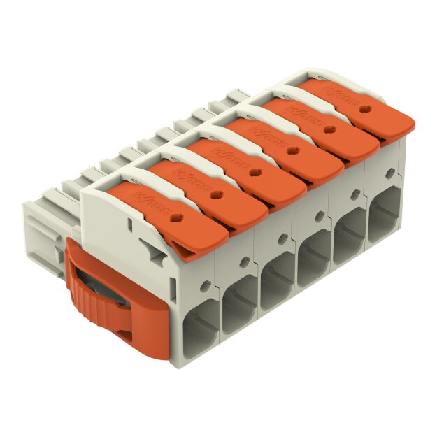 Wago 832-1106/037-000 1-Leiter-Federleiste Hebel Grau
