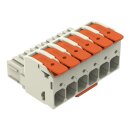 Wago 832-1106/322-000 1-Leiter-Federleiste Hebel Grau