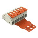 Wago 832-1106/344-000 1-Leiter-Federleiste Hebel Grau