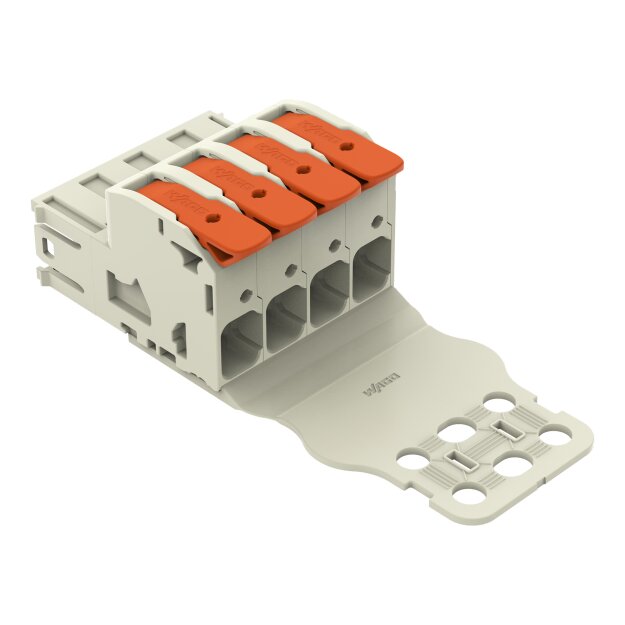 Wago 832-1204/334-000 1-Leiter-Stiftleiste Grau