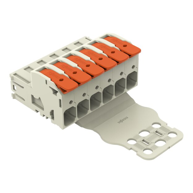 Wago 832-1206/334-000 1-Leiter-Stiftleiste Grau