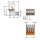 Wago 832-1206/334-000 1-Leiter-Stiftleiste Grau