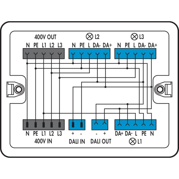 Wago 899-681/147-000 Verteilerbox Weiß