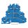Wago 2000-3209 Dreistockklemme Blau