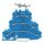 Wago 2000-3234 Dreistockklemme Blau