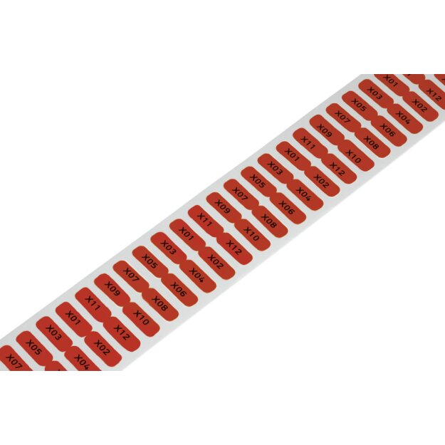 Wago 210-805/000-005 Etiketten Rot