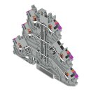 Wago 2200-3208 Dreistockklemme Grau