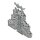 Wago 2200-3233 Dreistockklemme Grau