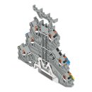 Wago 2200-3247 Dreistockklemme Grau