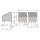 Wago 250-704/000-023 Doppelstock-Leiterplattenklemme