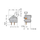 Wago 256-601/332-000 Anreihbare Leiterplattenklemme