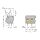 Wago 257-505/333-000 Leiterplattenklemme Grau