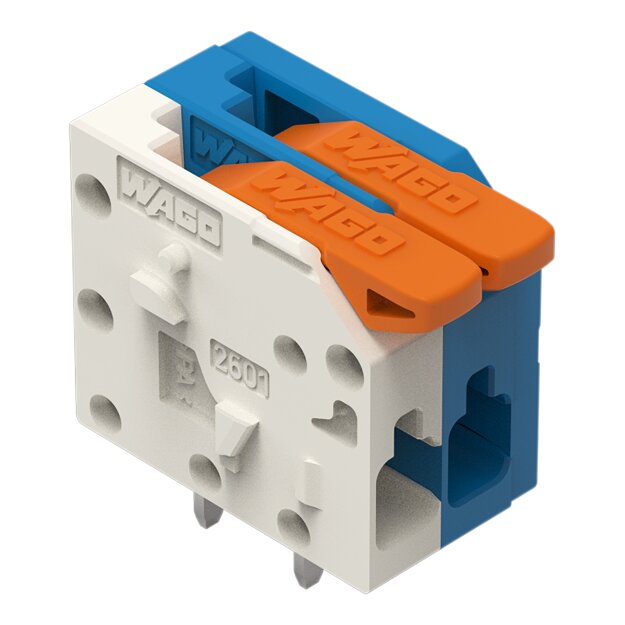 Wago 2601-1102/987-100 Leiterplattenklemme Weiß