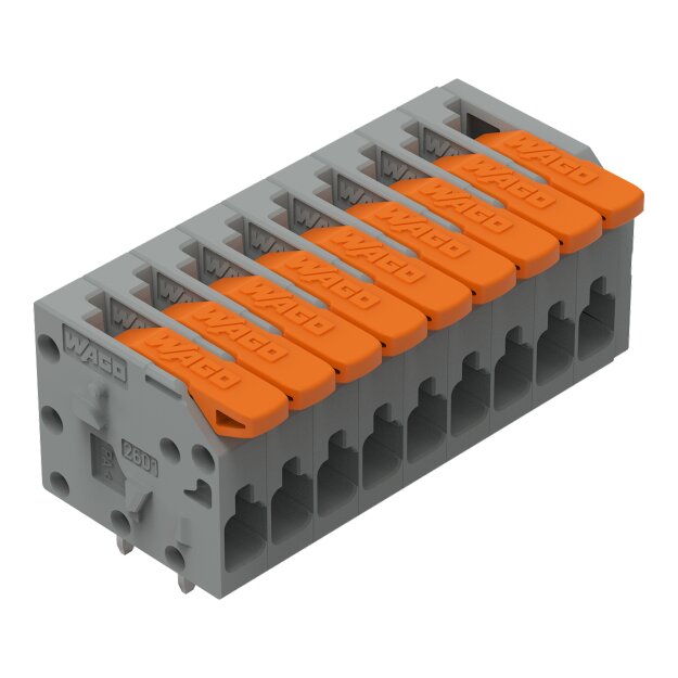 Wago 2601-1109 Leiterplattenklemme Grau