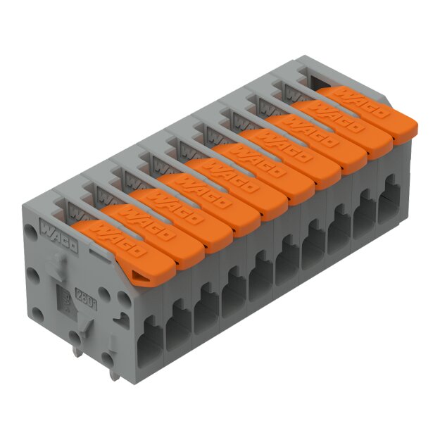 Wago 2601-1110 Leiterplattenklemme Grau