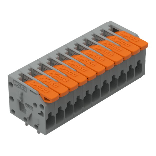 Wago 2601-1111 Leiterplattenklemme Grau