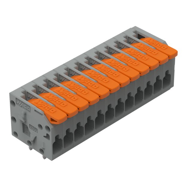 Wago 2601-1112 Leiterplattenklemme Grau