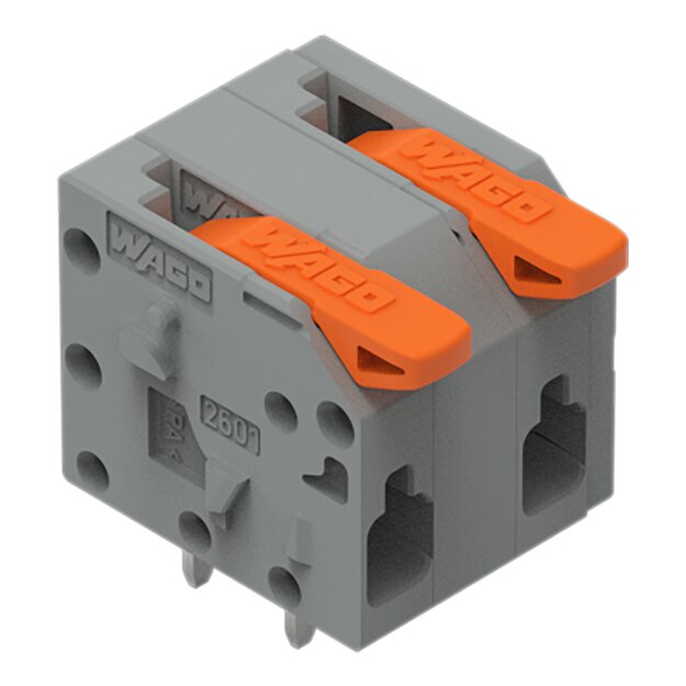 Wago 2601-1302 Leiterplattenklemme Grau
