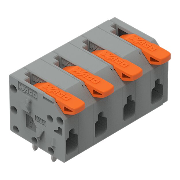 Wago 2601-1304 Leiterplattenklemme Grau