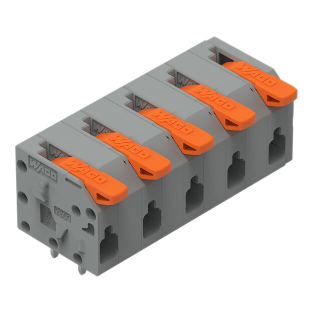 Wago 2601-1305 Leiterplattenklemme Grau